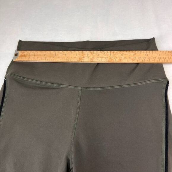 Fabletics Leggings Womens M Black Green Stretch Yoga Gym High Rise Activewear - Picture 4 of 10